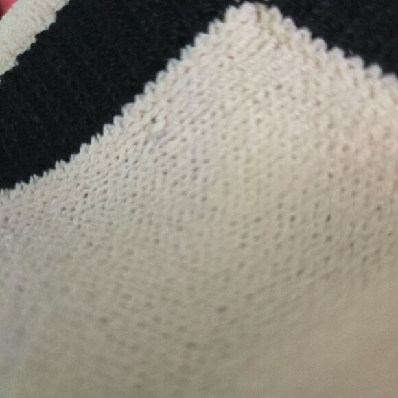 St. John Caviar Jacket Cream Black Santana Knit Full Zip 3/4 Sleeve Size 2 - Picture 8 of 8